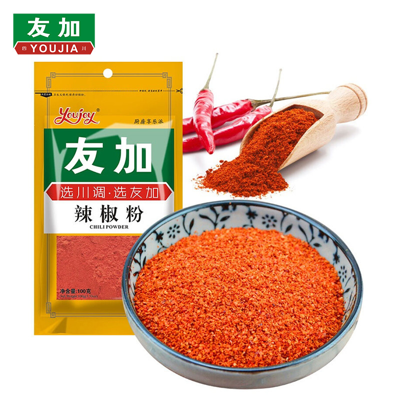 友加辣椒粉100g四川辣椒粉调味品调味料友加食品辣椒酱辣椒油配料袋调味品调味料胡椒花椒粉