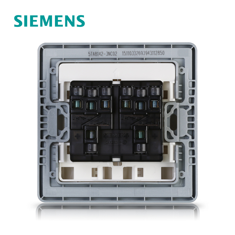 西门子(SIEMENS)开关插座 睿致钛银系列四开单控5TA81423NC02