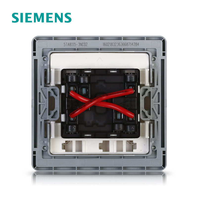 西门子（SIEMENS）开关插座 睿致钛银系列一开中途 一开多控5TA81153NC02