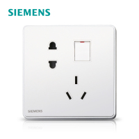 西门子(SIEMENS)开关插座 睿致钛银系列一开10A五孔电源插座5UB81843NC02