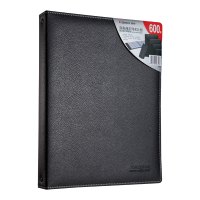 齐心(COMIX)A2103 商务名片册 二段六格 360枚 颜色随机