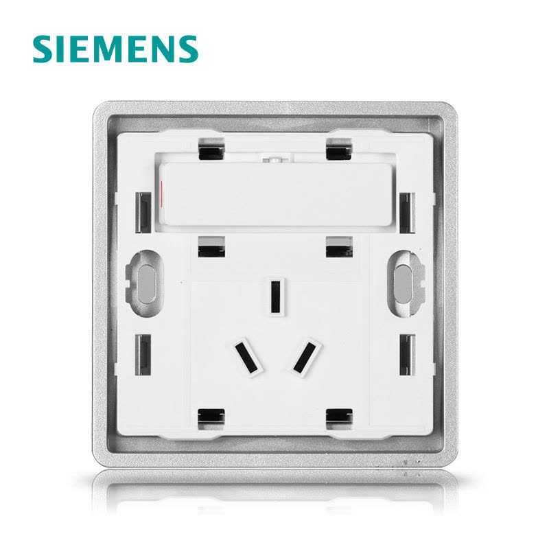 西门子(SIEMENS)开关插座 睿致钛银系列一开10A三孔插座5UB81933NC02图片