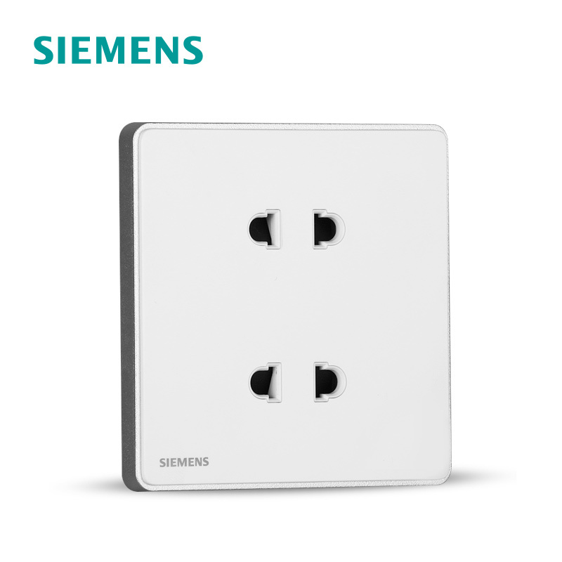 西门子（SIEMENS）开关插座 睿致钛银系列四孔插座5UB81123NC02