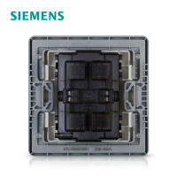 西门子（SIEMENS）开关插座 睿致钛银系列四孔插座5UB81123NC02