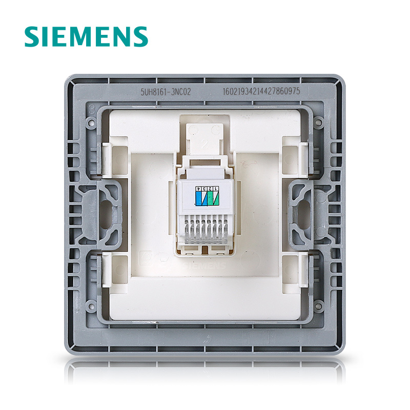 西门子(SIEMENS)开关插座 睿致钛银系列电话插座5UH81613NC02