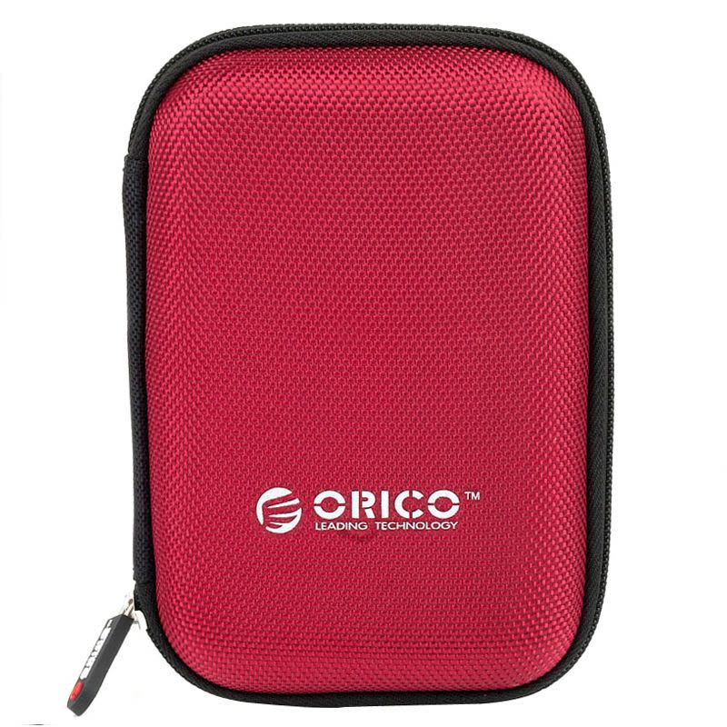 奥睿科(ORICO)2.5英寸硬盘保护盒/收纳包/硬盘保护套 多功能数码移动收纳包 防震防水 红 PHD-25图片