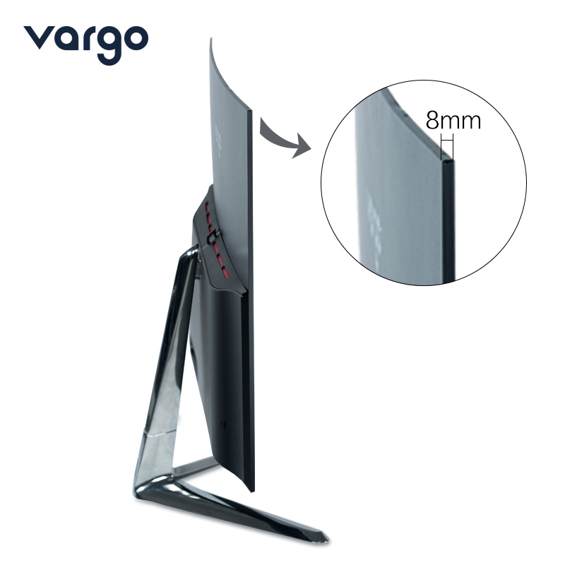 瓦戈(Vargo) intel i3 7100 23.6英寸曲面屏一体机电脑（典雅白）
