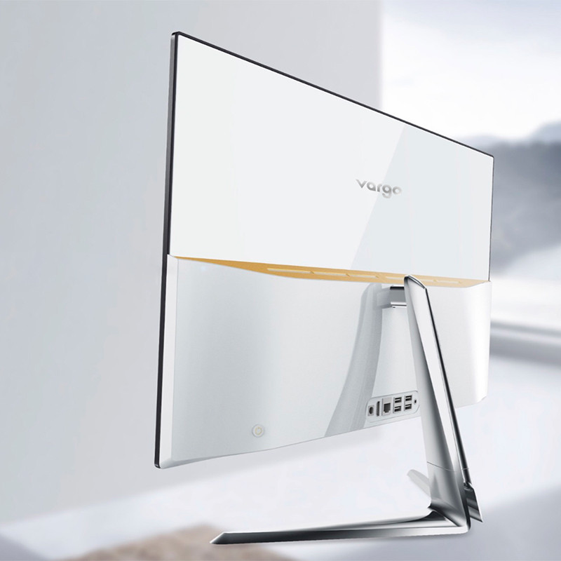 瓦戈(Vargo) intel i3 7100 23.6英寸曲面屏一体机电脑（典雅白）
