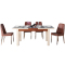 左右家庭用餐厅家具套装可伸缩餐桌椅简约现代多功能餐台饭桌组合DJW018E+Y