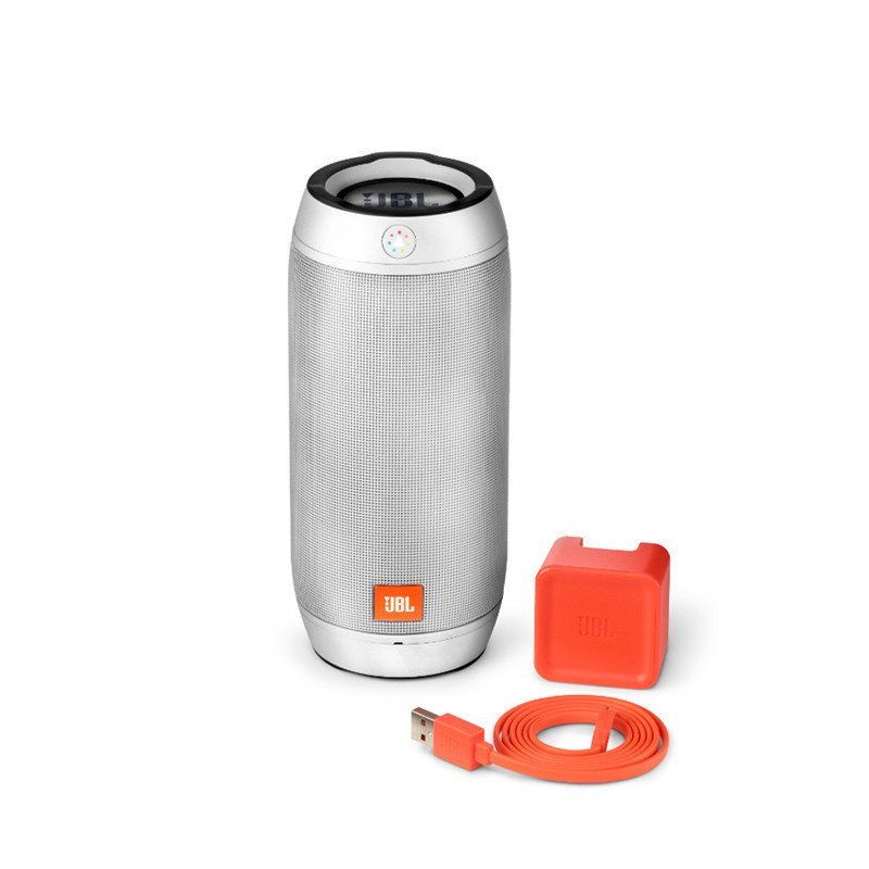 JBL Pulse2音乐脉动 脉动二代 蓝牙炫彩音箱无线便携音响 银色