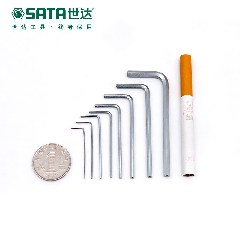 世达(SATA)_8件迷你内六角扳手组套_09119图片