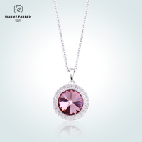 暖色采用施华洛世奇元素水晶项链 choker颈链时尚星辰吊坠女挂