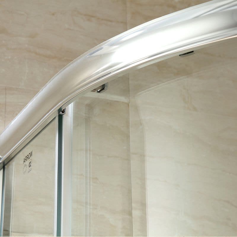 箭牌卫浴(ARROW) 太空铝整体淋浴房弧扇形钢化玻璃浴室简易淋浴房整体淋浴房图片