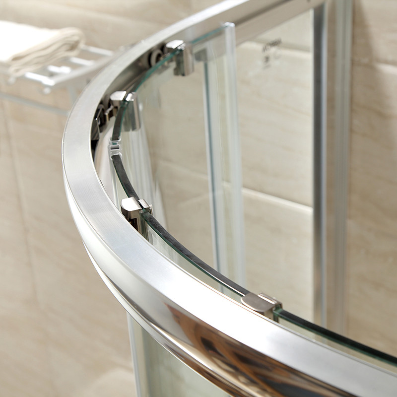 箭牌卫浴（ARROW） 太空铝整体淋浴房弧扇形钢化玻璃浴室简易淋浴房整体淋浴房高清大图