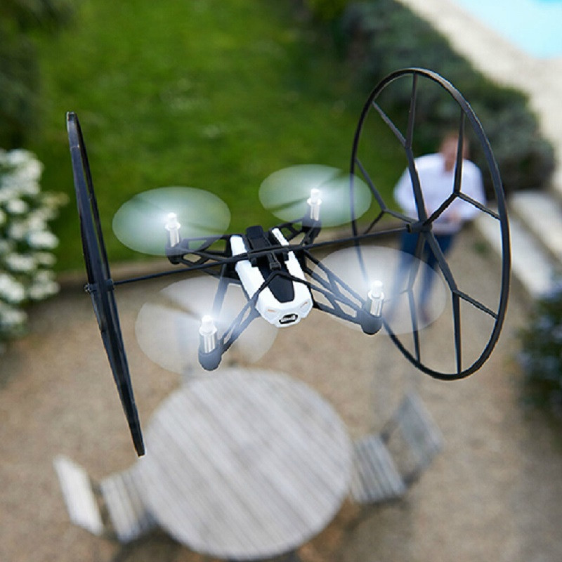 派诺特Parrot MINIDRONES Rolling Spider智能迷你无人机 四轴悬停飞行器 遥控玩具飞机 红色