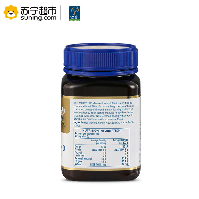 蜜纽康麦卢卡蜂蜜 500g MGO™ 30+高清大图