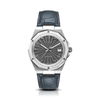 OLMA奥尔马瑞士原装进口黑盘皮带男士机械手表K102.0103.111