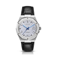 OLMA奥尔马瑞士原装进口蓝针钻刻度男士机械手表K102.0107.107