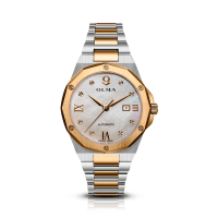 OLMA奥尔马瑞士原装进口镀金镶钻女士机械手表K202.0309.003