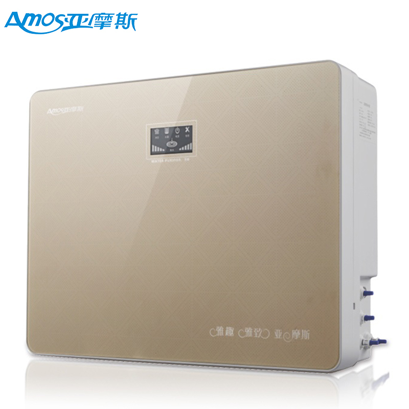 亚摩斯(AMOS)反渗透净水器家用直饮净水机厨房净化滤水器RO反渗透纯水机自来水过滤器AS-RO27