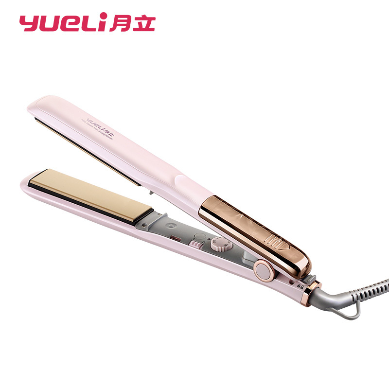 月立蒸汽直发器HS-507直卷两用卷发棒陶瓷电夹板内扣不伤发直板夹