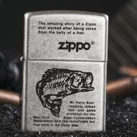 ZIPPO正版打火机 121FBMP-鱼的故事 原装正品 男士防风打火机
