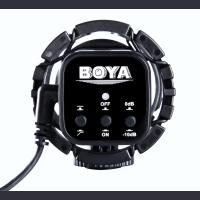 博雅BOYA BY-V02 摄像机电容采访录音话筒 单反相机外接立体声麦克风 DV微电影双声道话筒