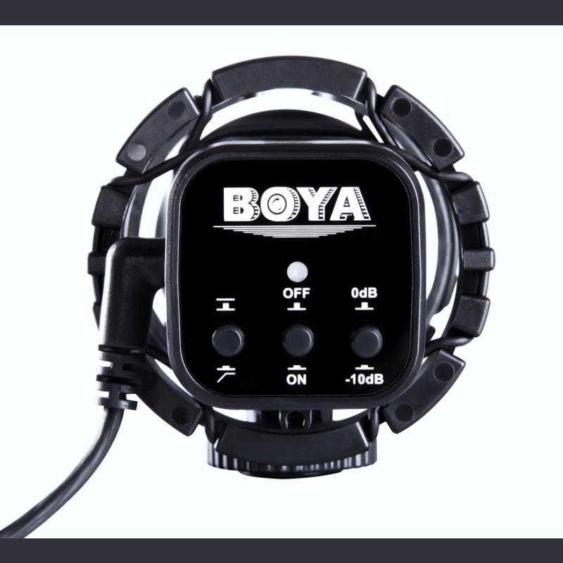 博雅BOYA BY-V02 摄像机电容采访录音话筒 单反相机外接立体声麦克风 DV微电影双声道话筒