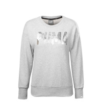 彪马PUMA 女子针织卫衣 运动休闲圆领套头衫 舒适套头卫衣 590436