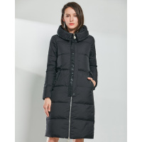 AIMISS/爱美斯2017冬装新款简约大方修身显瘦中长款羽绒服女外套A168061