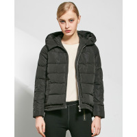 AIMISS/爱美斯2017冬装新款简约时尚连帽修身显瘦短款羽绒服女潮A168158