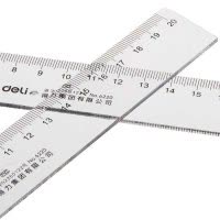 得力(deli)6220 直尺 塑料直尺 20CM 透明塑料直尺 10个装 得力6.