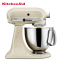 凯膳怡(KitchenAid)5KSM150PSCAC料理机家用4.8升全自动厨师机和面揉面打蛋搅拌机 杏仁白 原装进口