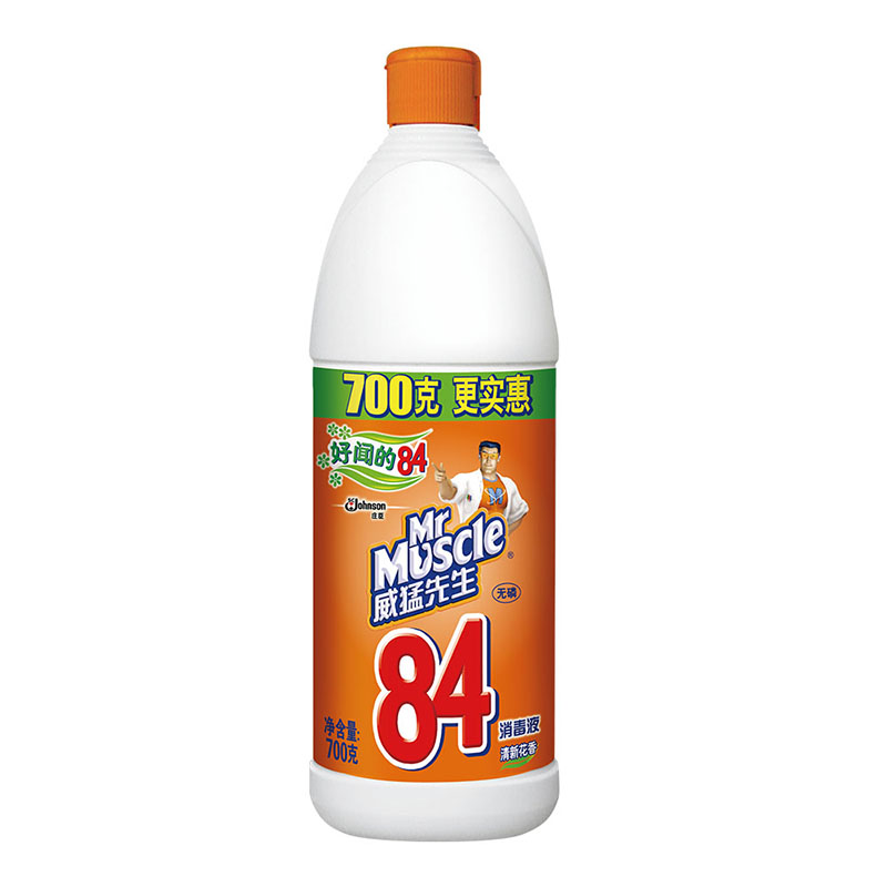 威猛先生(Mr Muscle) 除菌液漂白水 84消毒液 700g(瓶)