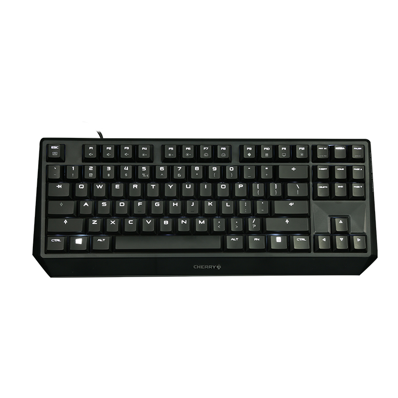 樱桃 Cherry MX Board 1.0 TKL G80-3811LUAEU-2 黑轴 有线游戏键盘 黑色
