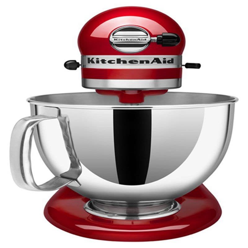 凯膳怡(KitchenAid)5KSM150PSCER料理机家用4.8升全自动厨师机和面揉面打蛋搅拌机 帝王红原装口图片