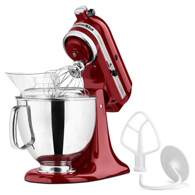 凯膳怡(KitchenAid)5KSM150PSCER料理机家用4.8升全自动厨师机和面揉面打蛋搅拌机 帝王红原装口