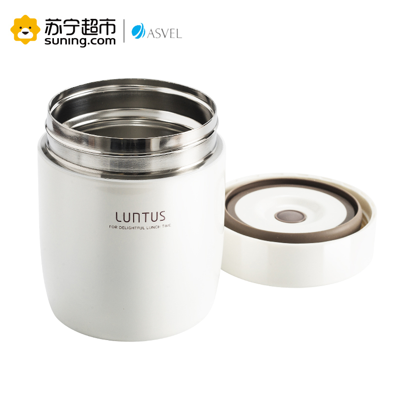 日本阿司倍鹭(ASVEL)焖烧杯保温杯 500ml蓝色 304不锈钢内胆 8层精密保温工艺设计