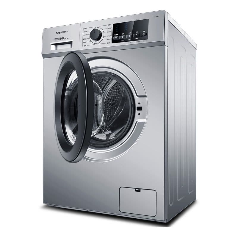 创维(SKYWORTH)F90PCi3 9公斤变频滚筒洗衣机 wifi智控全自动洗衣机 家用节能大容量洗衣机（淡雅银）图片