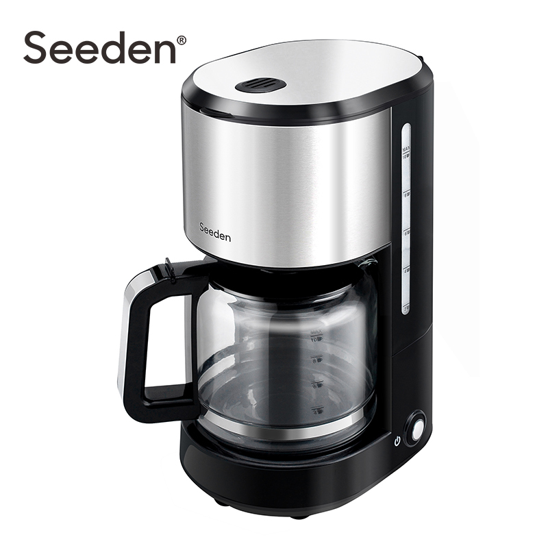 西点(Seeden) SD-9031美式咖啡机 家用全自动滴漏式 保温煮茶 拉丝不锈钢