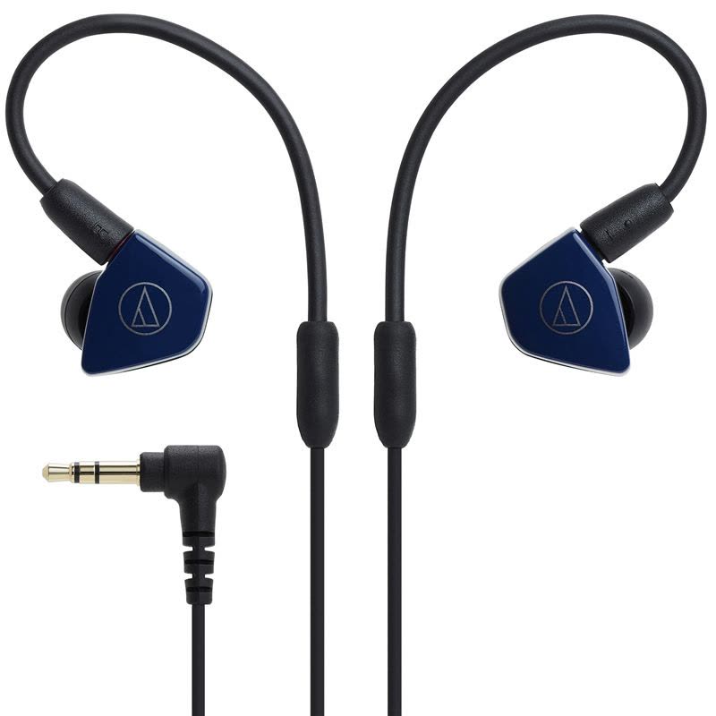 Audio Technica/铁三角 ATH-LS50iS (藏青色) 智能手机耳麦 双动圈入耳式耳机图片