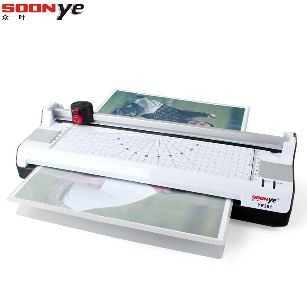众叶(SOONye)YE381塑封机黑白色 A3多功能6合1过塑机 过胶机 相片过膜机 覆膜机/塑封机高清大图