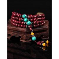 铭尚 天然紫罗兰108颗玫瑰紫檀佛珠手串紫苏檀精美礼品手链