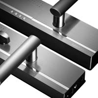 德施曼(DESSMANN)T510指纹锁智能猫眼静音锁体APP指纹密码卡片钥匙开门ios;Android镍拉丝