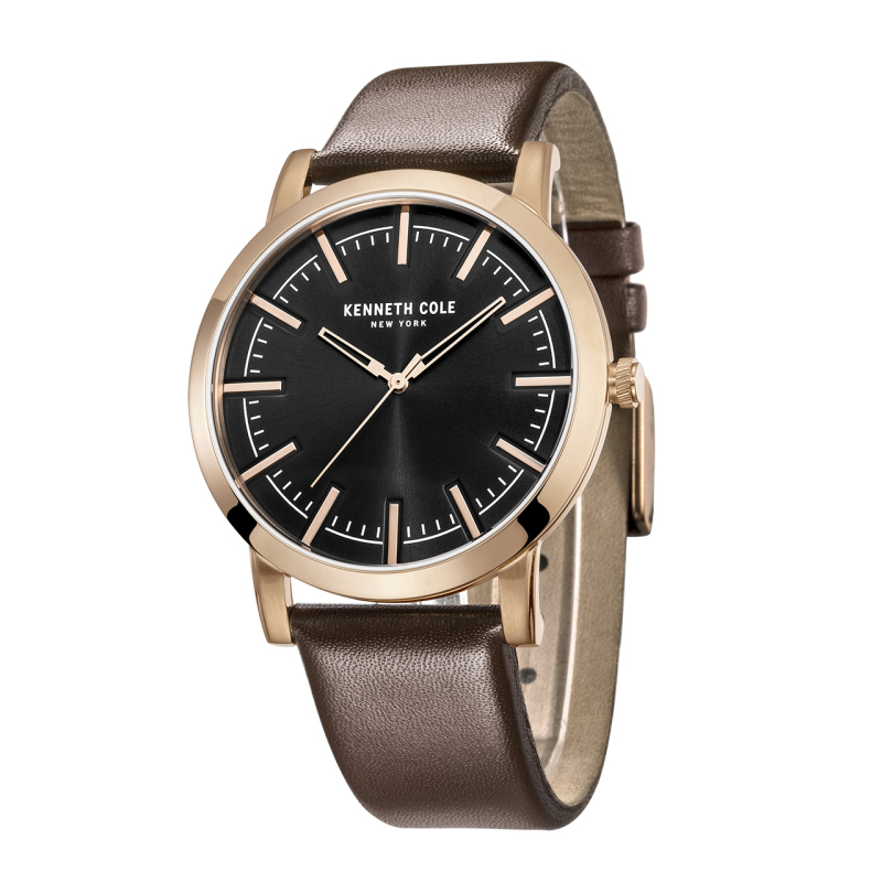 KennethCole/凯尼斯.克尔男士石英表皮带防水腕表休闲百搭款正品KC10030809