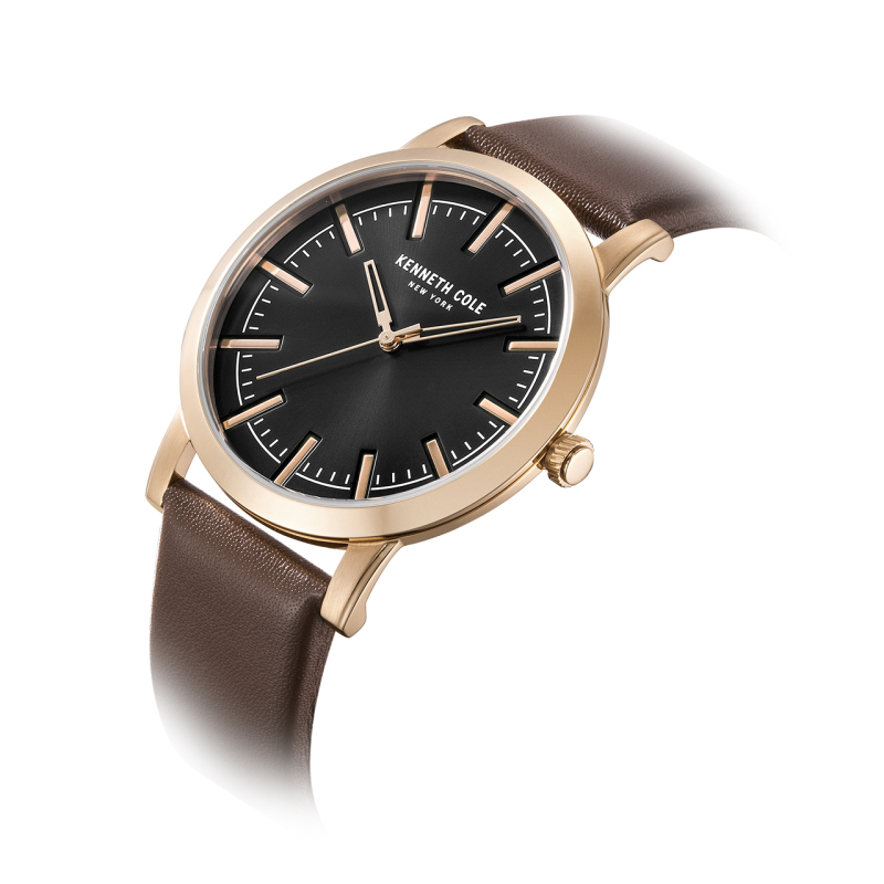 KennethCole/凯尼斯.克尔男士石英表皮带防水腕表休闲百搭款正品KC10030809