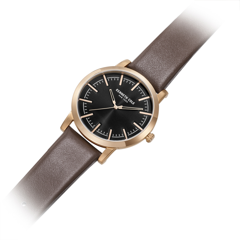 KennethCole/凯尼斯.克尔男士石英表皮带防水腕表休闲百搭款正品KC10030809