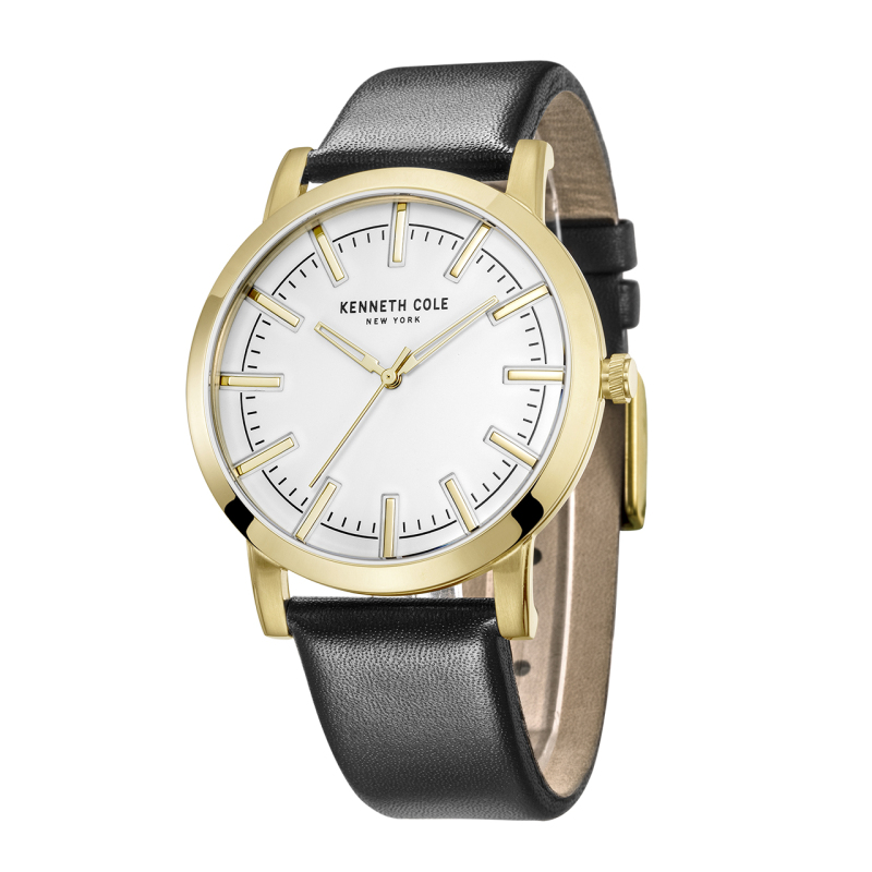 KennethCole/凯尼斯.克尔男士石英表皮带防水腕表休闲百搭款正品KC10030810