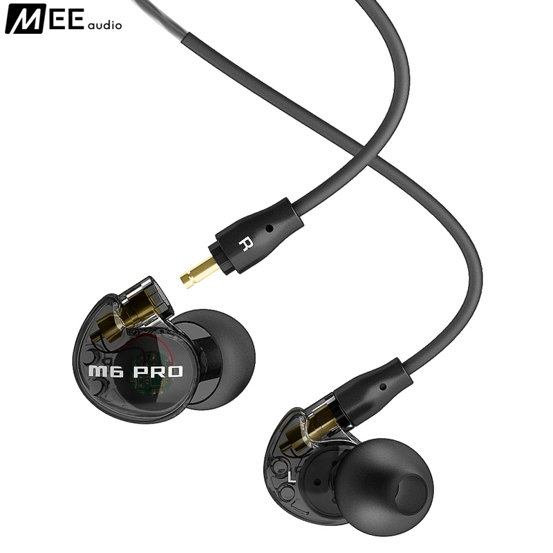 MEEaudio M6Pro 专业舞台监听耳机 HiFi入耳式运动立体声音乐耳机 透黑色