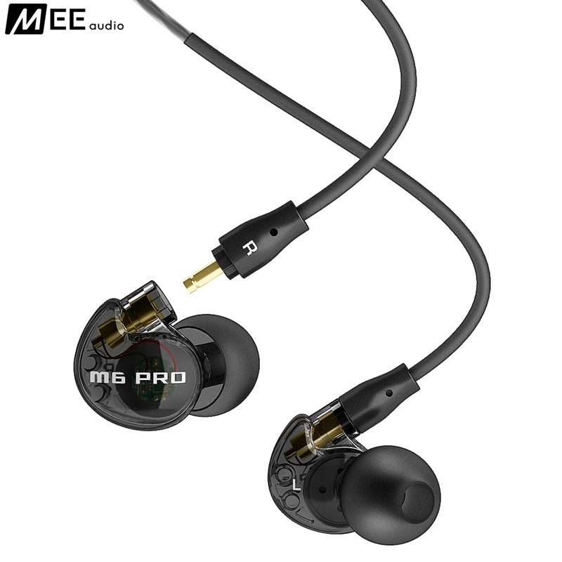 MEEaudio M6Pro 专业舞台监听耳机 HiFi入耳式运动立体声音乐耳机 透黑色